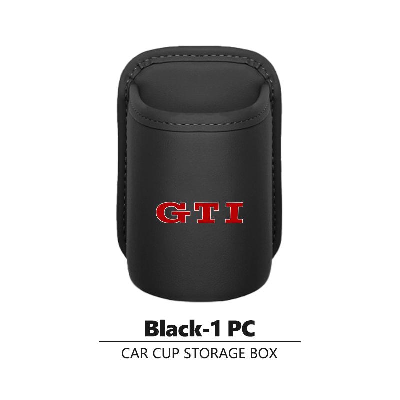 CUP1 Car Leather Side Door Cup Holder Wear-Resistant Waterproof For Volkswagen VW Passat B5 B5.5 2000- 2007 2008 2009 2010 Touareg