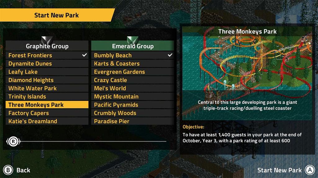 RollerCoaster Tycoon Classic North Switch (Импорт Америка) –