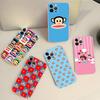 Модный логотип P-Paul F-Frank для iPhone 17 16 15 14 13 12 Mini 11 Pro Max Прозрачный чехол
