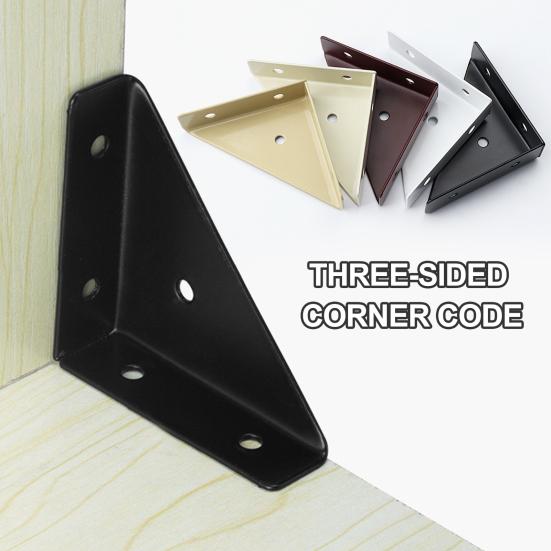 5Pcs Corner Brace Brackets Rustproof Corrosion Resistant Simple Installation 90-Degree Triangle Gusset Corner Brace Fasteners