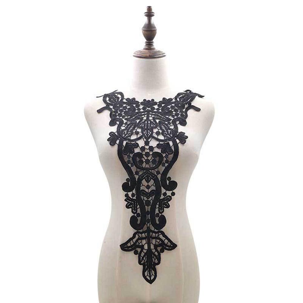 Flower 3D Neckline Scrapbooking Collar Garment Accessories Embroidery Lace Apparel Sewing Fabric