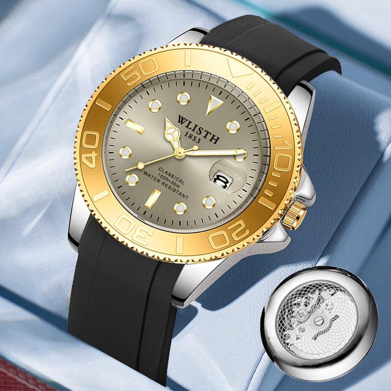 Top Brand Explosions Men's Watch Calendar Hollow Bottom Quartz Luminous Watch