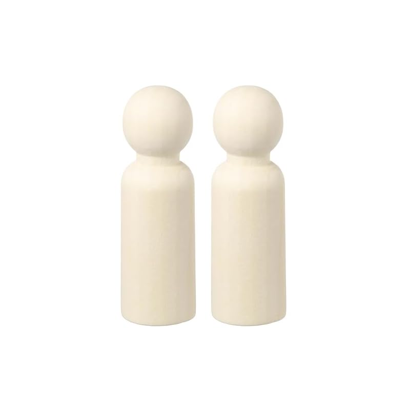 Uxcell Деревянные фигурки (2-Pack), 3,5-дюймовая фигурка мальчика, неокрашенная, для поделок, DIY, искусства и живописи.