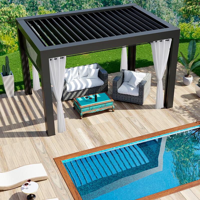 Штора для террасы-беседки Готовая Водонепроницаемая штора Уличная Уличная Водонепроницаемая пряжа