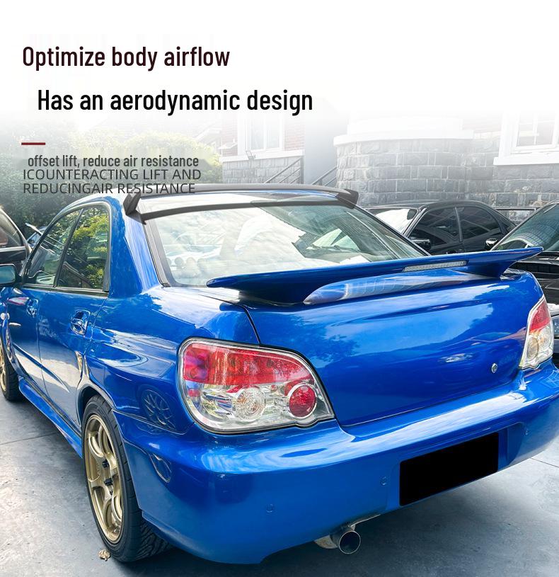 Модификации дефлекторов крыши и заднего спойлера Subaru Impreza WRX STI 2002-07