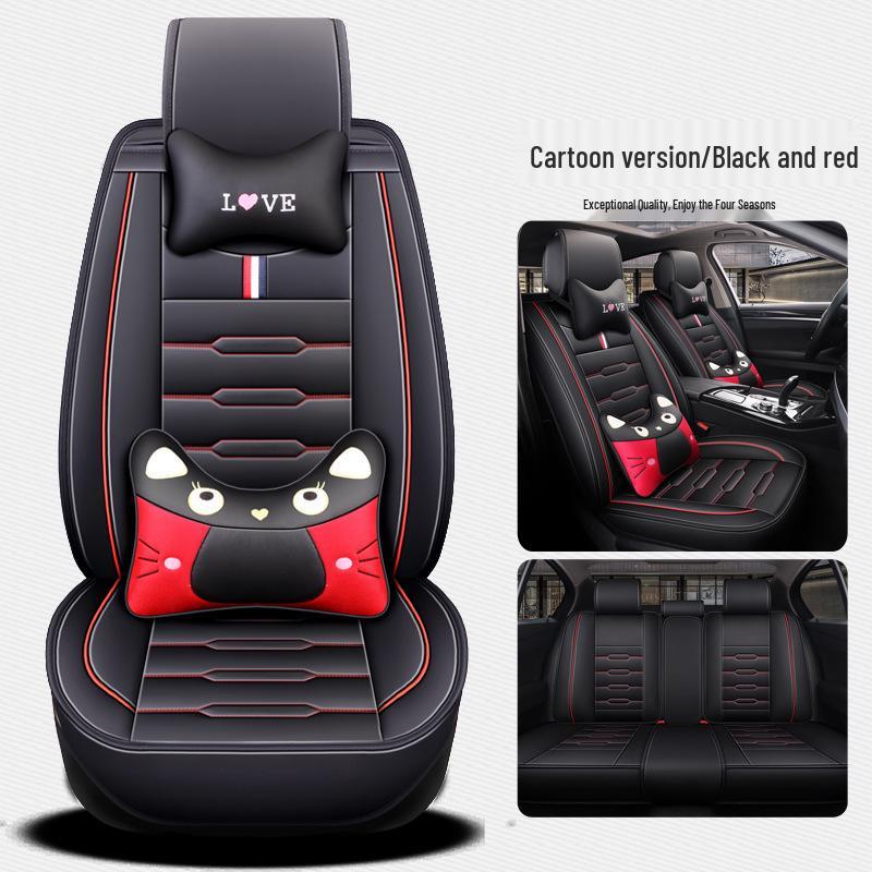 Universal Four Seasons Car Seat Cushion - Full Coverage, One-Piece Design
