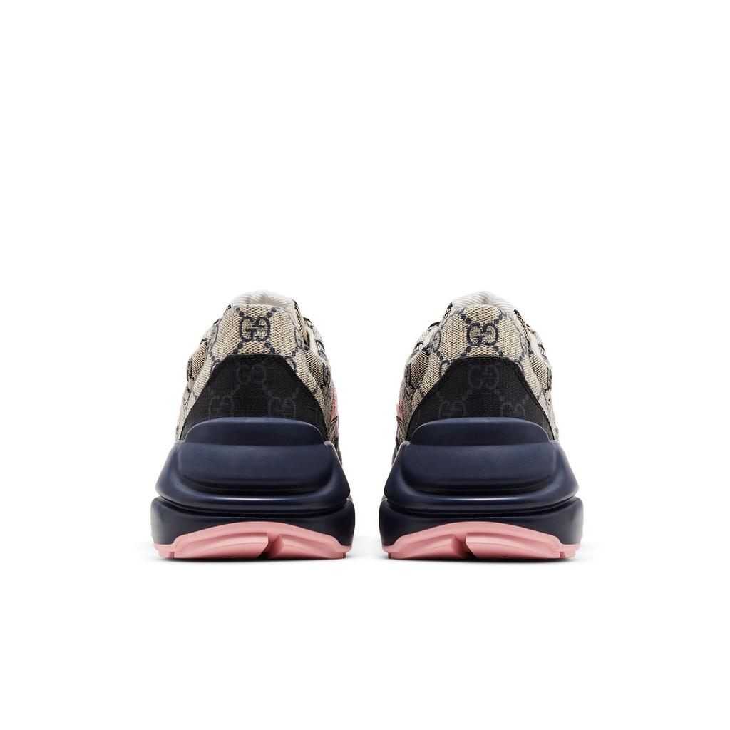 Gucci Womens Rhyton Sneaker 'Beige Blue Monogram' (women's sizes) Beige / Blue Chunky Sneakers 692902 UIQ30 1061