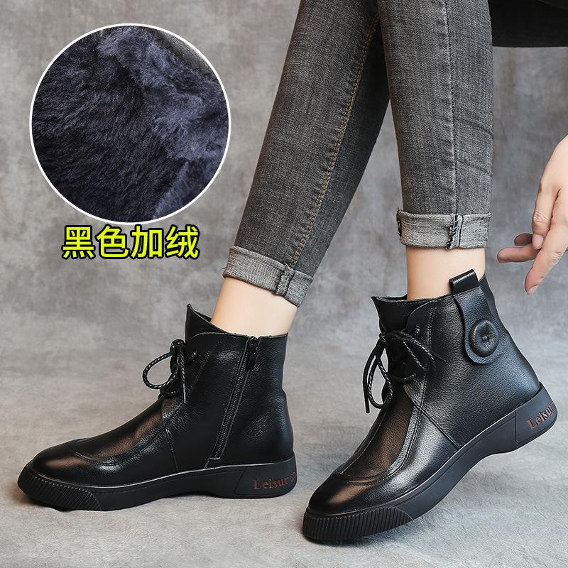 Модные женские сапоги зимние сапоги женская обувь кожаные туфли на платформе женские туфли на платформе женские ботинки челси женские новые осенние