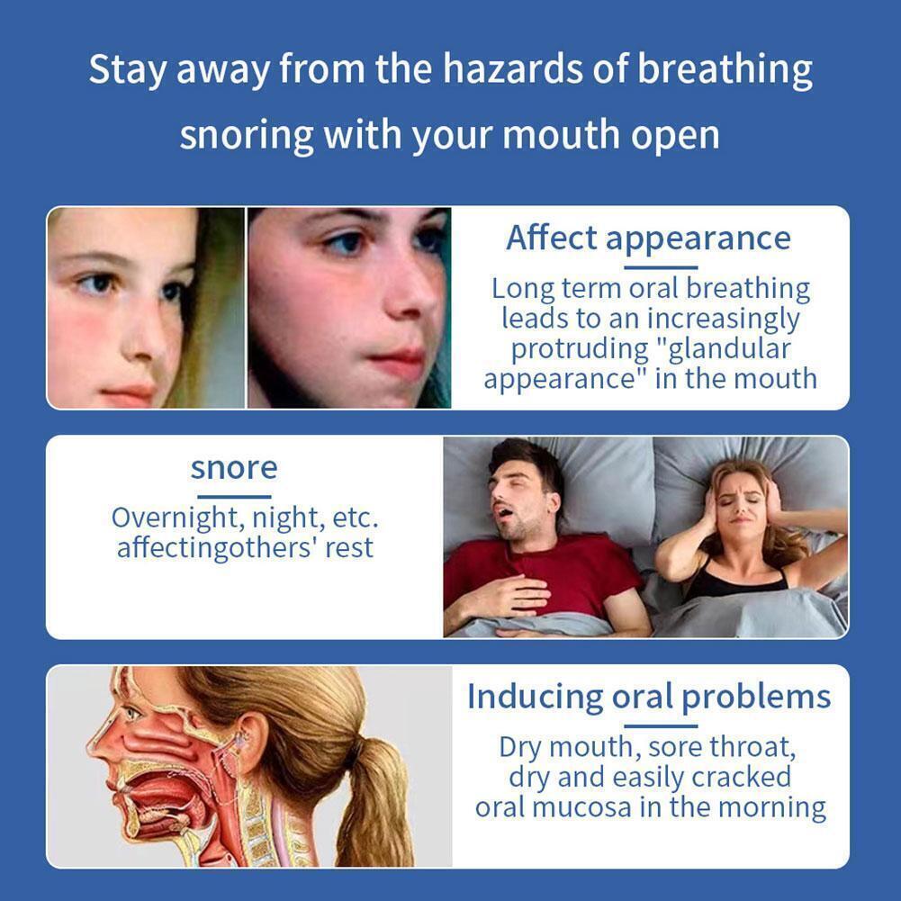 120 шт. пластырь для дыхания через рот X-образная лента для уменьшения храпа полоски для рта H6F1