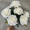 Accessories 9 Heads Wedding Camellia Rose Fake Floral Artificial Flower Holding Bouquets