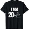 Мне 20 плюс 1 смешная футболка на 21-й день рождения мужчины женщины Футболка