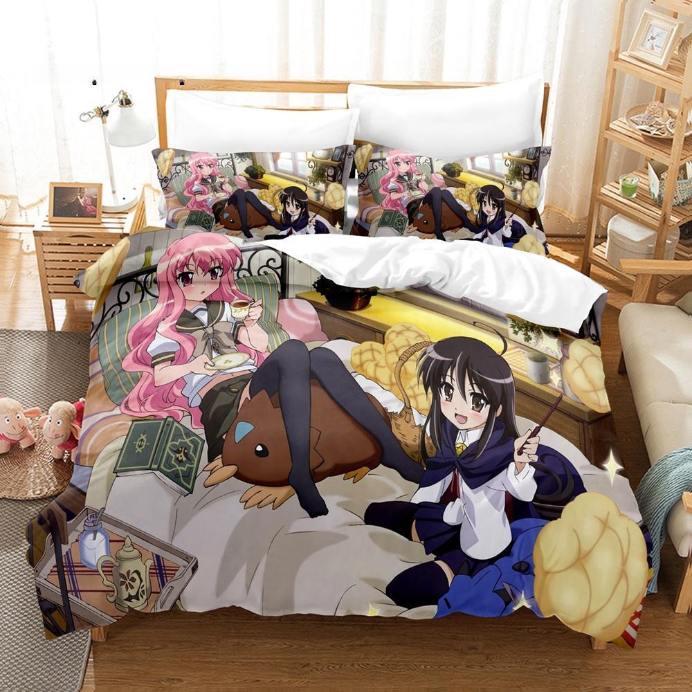 Новый аниме The Familiar of Zero Постельное белье Single Twin Full Queen King Size Bed Set Adult Kid Bedroom Duvet cover Sets Anime Bed