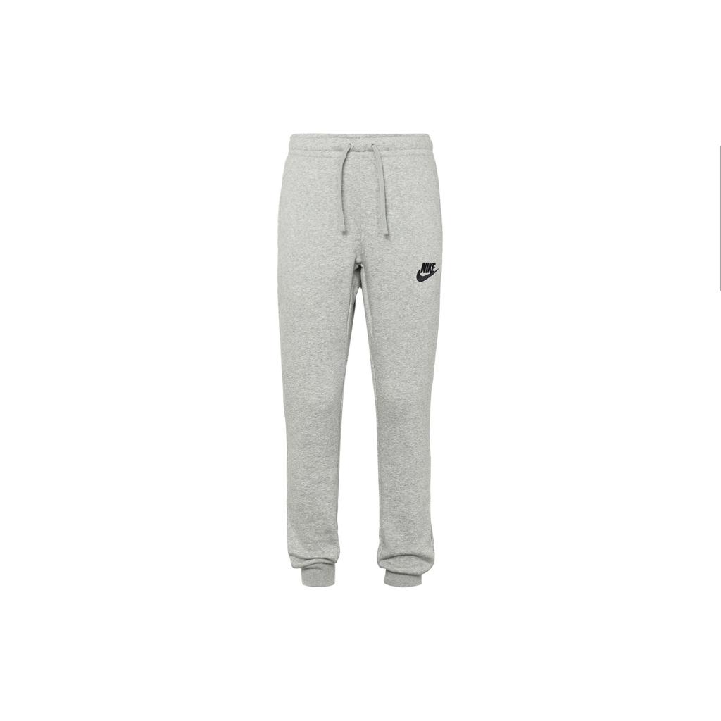 Nike Штаны мужские облегающие трикотажные повседневные со шнуровкой и логотипом, серые 934561-063