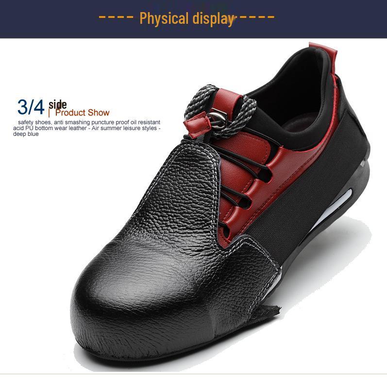 Men's Durable Steel Toe Cap Cowhide Shoe Covers for Safety and Protection