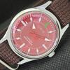 ВИНТАЖНЫЕ ШВЕЙЦАРСКИЕ МУЖСКИЕ ЧАСЫ ORIS С РУЧНЫМ ЗАВОДОМ, ОТРЕМОНТИРОВАННЫЕ, КРАСНЫЙ ЦВЕТ, НАРУЧНЫЕ, REF 558a-a296558-1