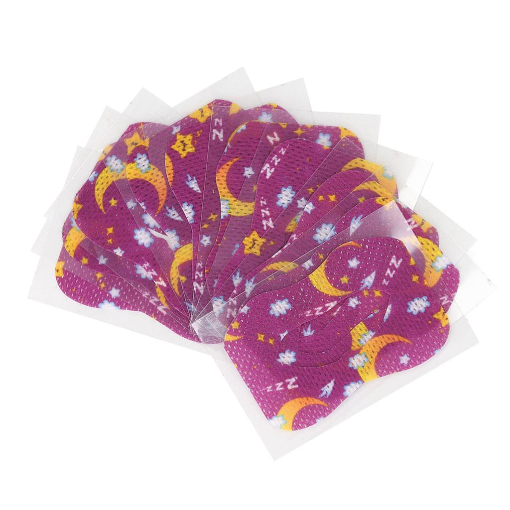 Kids Sleep Strip Mouth Shape Reducing Mouth Breathing Nasal Strip for Snoring Relief Purple M