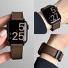 Кожано-силиконовый ремешок для Apple Watch Band Ultra 49 мм 44 мм 45 мм 41 мм 46 мм 40 мм 42 мм Магнитный браслет iwatch Серия 2028