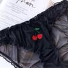 Женские трусы, модные однотонные сексуальные женские трусы с низкой талией, трусы с арбузным узором, женские трусики для дома