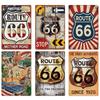 Vintage Metal Tin Signs Route 66 Posters Decor Sign Plaque Retro Garage Wall Fo Bar Club Room Restaurant Wall Decoration