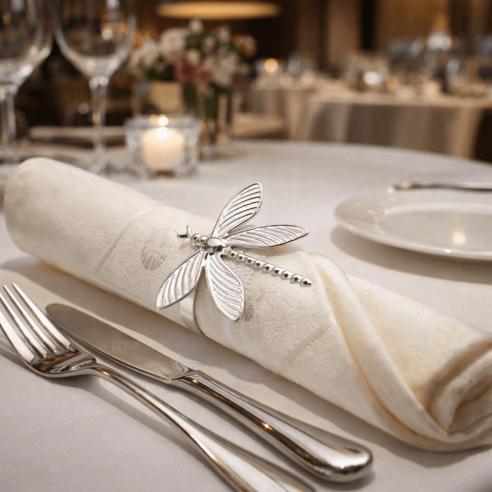 6 pieces/set Minimalist Napkin Holder Elegant Table Decorations Insect Napkin Buckle Banquet Dinner