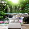 Waterfall Landscape Forest Mural Natural Scenery Wallpaper, Living Room TV Sofa Wall Bedroom Home Decor Wall Mural