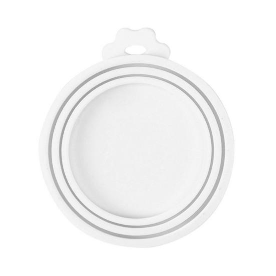 Pet Food Can Lid 3-in-1 Silicone Can Cover One Lid Fits