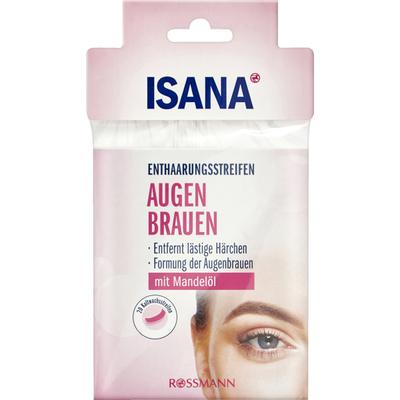 Германия Rothmann ISANA полоски для удаления волос на бровях 20 упаковок по 10 г