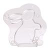 3D Easter Bunny Plastic Chocolate Mold Polycarbonate Rabbit Candy Mold Easy DIY Gift For Easter