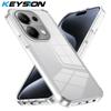 KEYSION Прозрачный чехол для POCO M6 Pro 4G Мягкий ТПУ+ПК Противоскользящий HD Прозрачный Ударопрочный Задняя крышка для телефона для Xiaoami POCO X6 5G