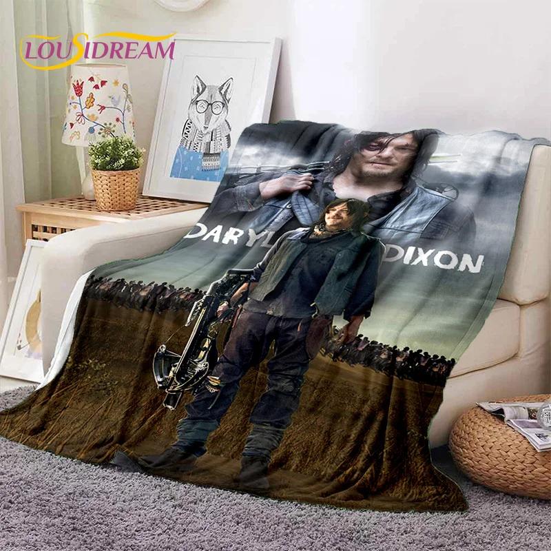 The Walking Dead Lincoln TWD Soft Flannel Blanket for Beds Bedroom Sofa Picnic,Throw Blanket for Cover Outdoors Leisure Nap Gift