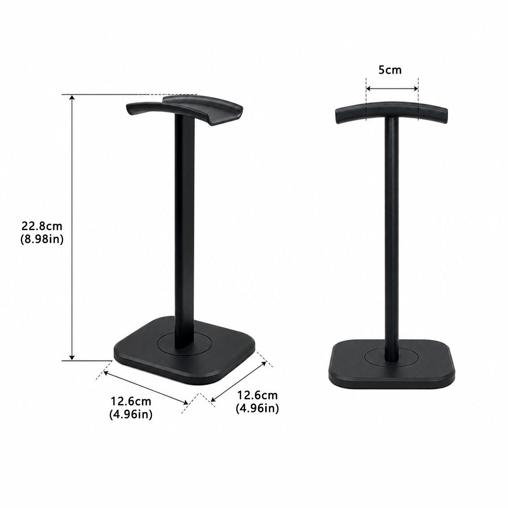 Multi-Style Headset Holder ABS & Aluminum Alloy Over-Ear Headset Holder Home Office