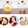 Pig Shape Storage Bottl Glass Wishing Bottle Fashion Piggy Bank
