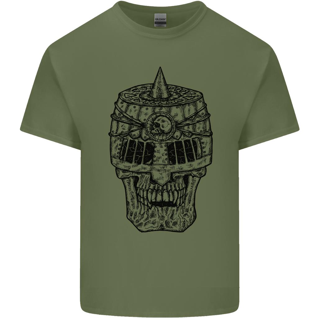 Medieval Skull Helmet Unisexs Light Cotton TShirt