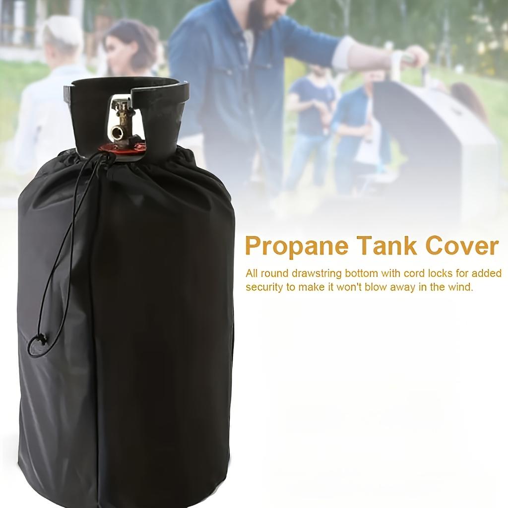Propane Gas Bottle Protective Cap Black Style, Outdoor UV-Resistant Design, Home BBQ Accessory Practical Kitchen Equipment