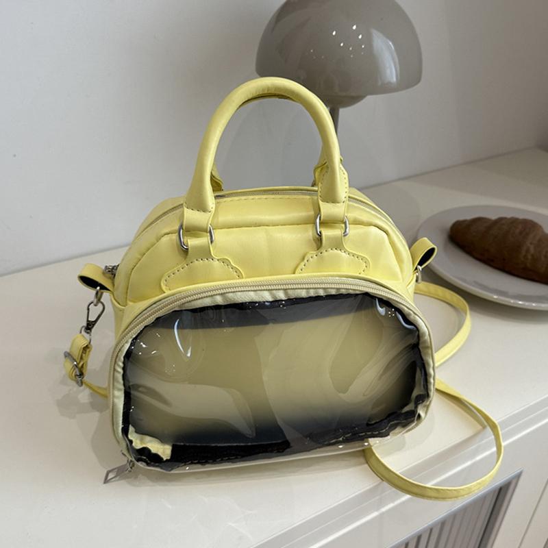 2025 Новая прозрачная сумка Joker, большая вместимость, водонепроницаемая, повседневная сумка через плечо, японская милая двухмерная сумка-мессенджер