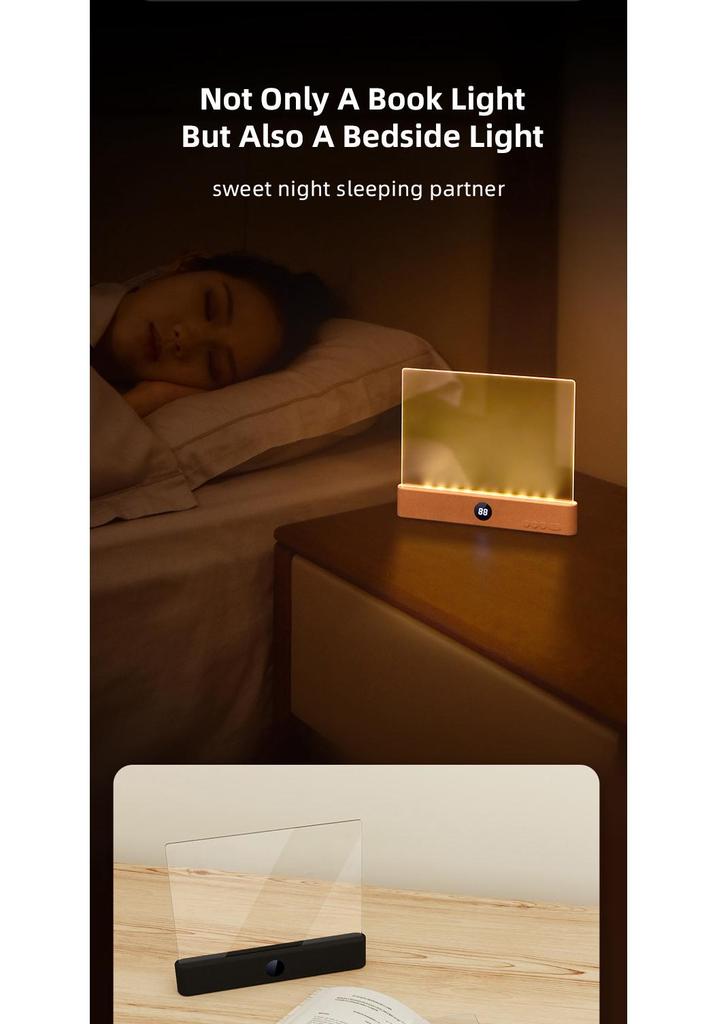 Cross-Border LED Stepless Dimming Clip-On Reading Lamp: Eye-Friendly Bedside & Study Light