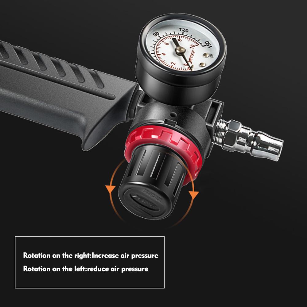 Регулируемый пневматический стеклянный клеевой пистолет, пневматический резиновый пистолет, инструмент, 310 мл