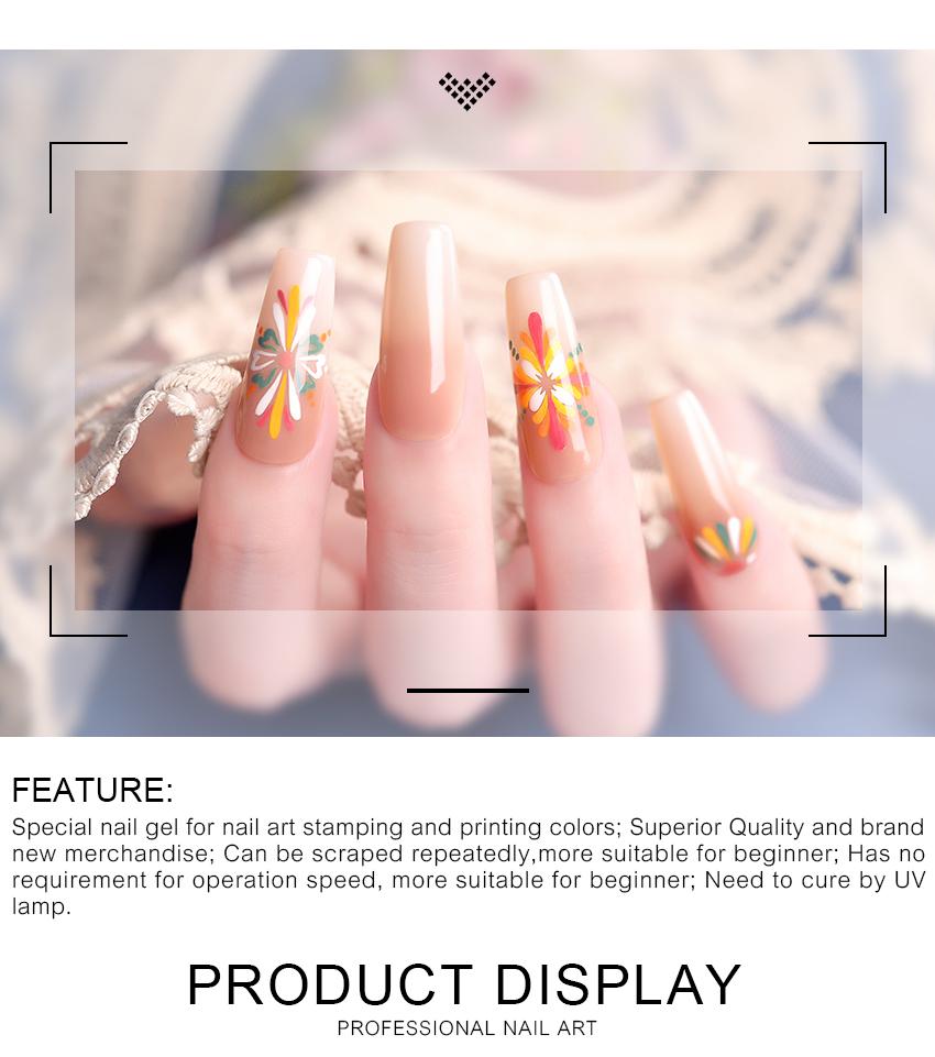 kads Гель-лак для стемпинга, 8 мл, гель-краска для ногтей, лак для штамповки, 16 цветов, масляный УФ-гель для печати, инструмент для штамповки ногтей