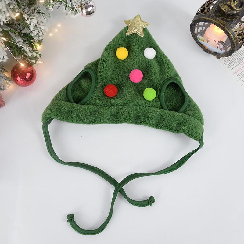 Dog Cat Christmas Hat Pets Clothes Bibs Puppy Cap Costume Accessories Navidad Xmas Home Decoration 2025 New Year Gift Bandana