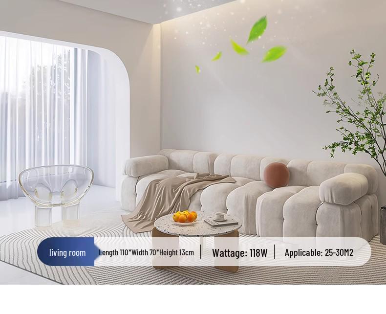 2025 Modern Minimalist Bladeless Ceiling Fan Light for Living Room and Bedroom