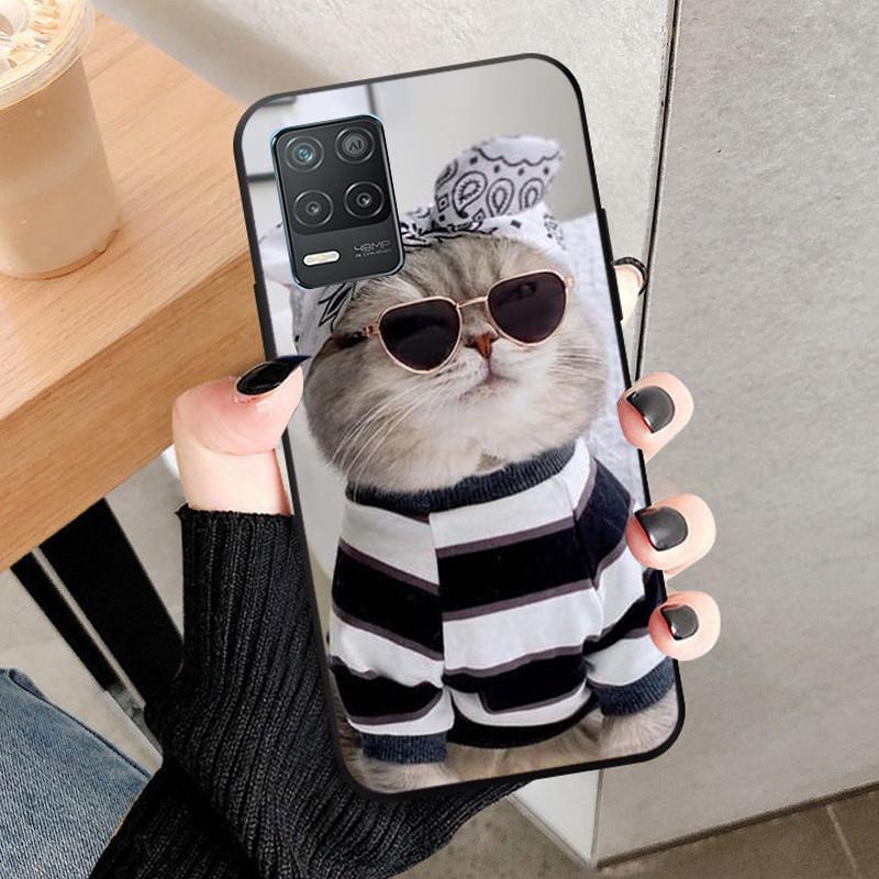 For Realme 8 4G 5G Case 8 Pro Soft Silicone Case For oppo Realme 8i RMX3151 Black Wolf Back Cover For Realme 8Pro Phone Bumper