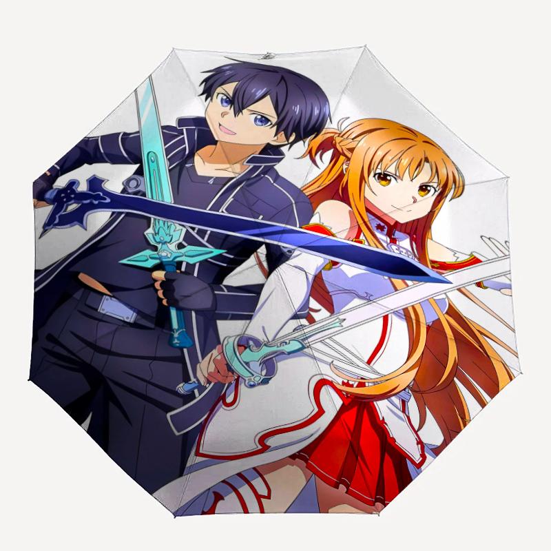 1pc Sword Art Online1 Umbrella, Sun Protection, And UV Shielding. It Has Eight Sturdy Ribs for Outdoor Use And Perfect Gift