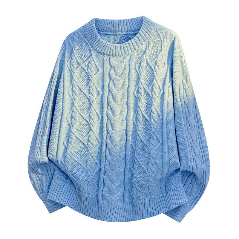 Pullovers Long Sleeves Sweaters Unisex Sweater Paragraph Round Neck Diamond Plaid Knitted Bottoming Shirt Autumn Winter Loose Casual Warm Wool Tops