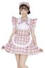 Clearstone Lyrical Palette Cosplay Halloween Idol Check Maid Pink Women's