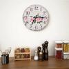 Vintage Mdf Wall Clock With Quartz Movement For Living Room Decor