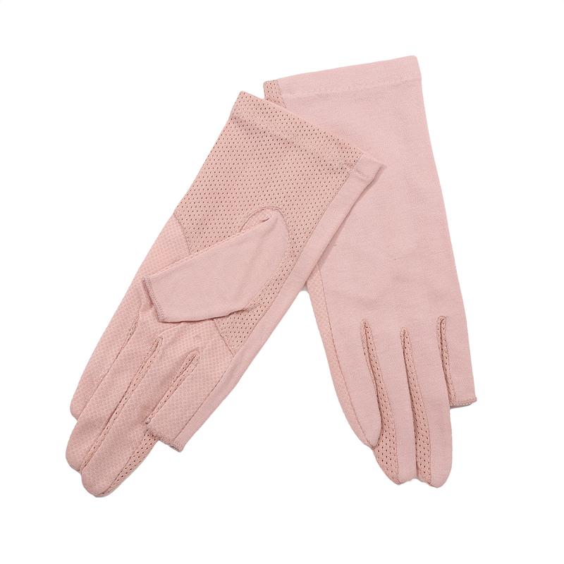 Женские летние тонкие короткие перчатки из полиэстера и хлопка, спортивные нескользящие дышащие перчатки для вождения и езды, солнцезащитные перчатки