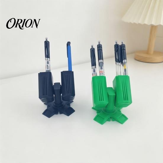 Подставка для ручки из PLA, 3D-печатный держатель для пусковой установки ракет, Карандашница-ракета для офиса, Держатель для стола, Органайзер для канцелярских принадлежностей с несколькими отделениями, Домашний