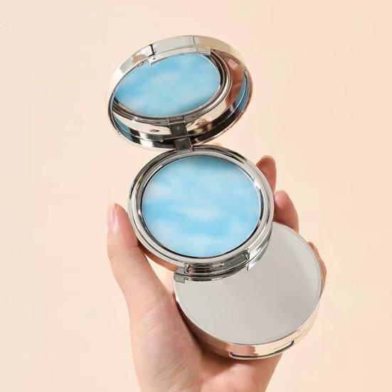 11 г лавандовая матовая пудра с пуховым контролем жирности, натуральная, долговечная, без блеска, для женщин и девочек, для макияжа, для маскировки лица, прессованная закрепляющая пудра