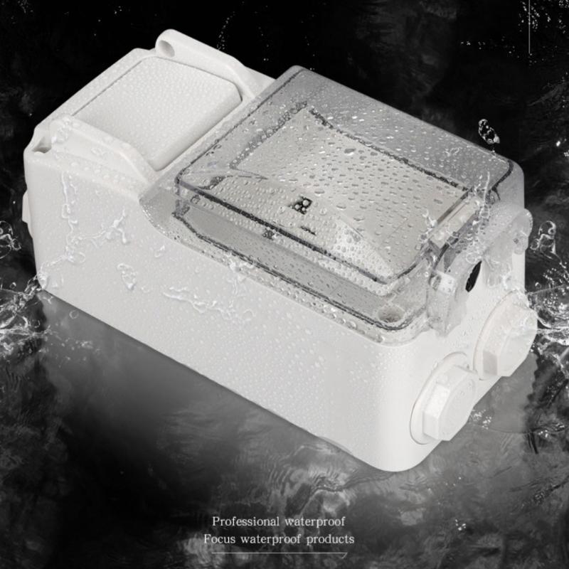 Weatherproof Outdoor Power Socket US Plug Electrical Wall Socket Electrical Power Receptacle with Cover Easy to Use
