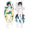 Наволочка для косплея Genshin Impact Dakimakura Venti, обнимающая наволочка для тела, чехол для подушки в стиле аниме отаку, постельное белье, подушка, чехол